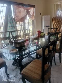 8 chairs dining table