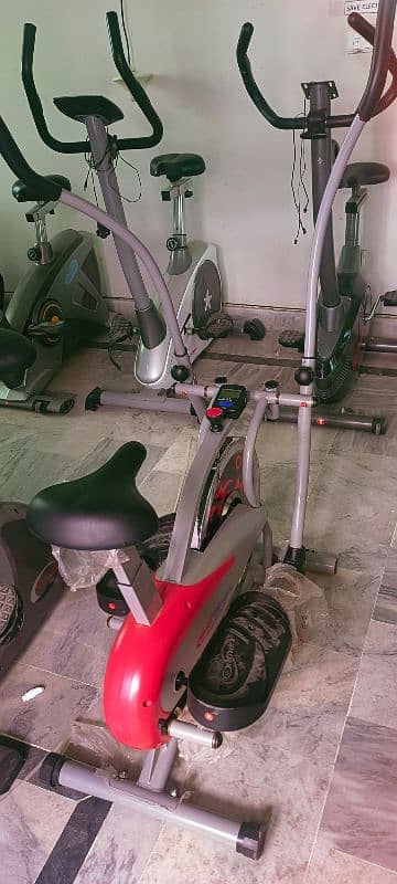 exercise machine cycle elliptical cross trainer magnetic upright bike 17