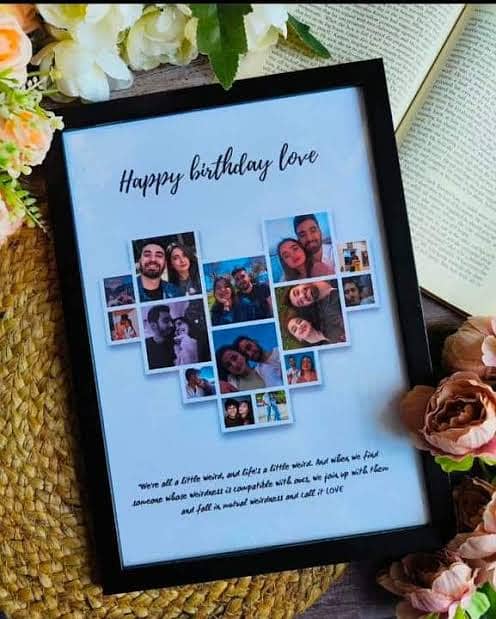 Happy birthday gift customize frame 1