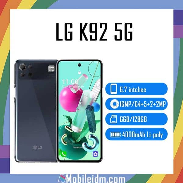 lg k92 5g yar kamal ka mobile hai non pta 0