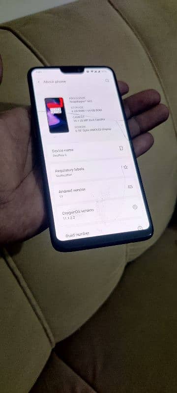 oneplus 6 dual pta 6/64 glass break 7