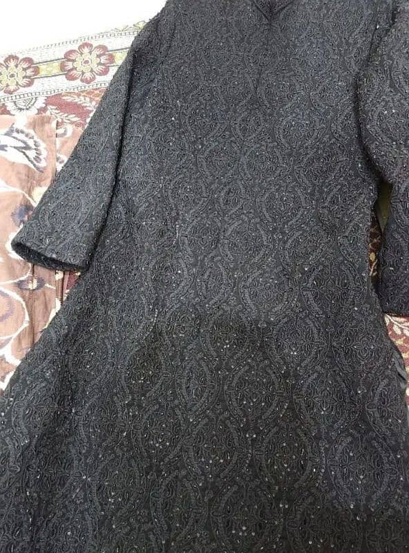 Black Sherwani in 10/10 condition 2