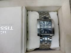 Tissot watch blue dial