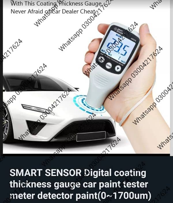 Car Coating Thickness Gauge, Smart Sensor AR932 Digital Coating 0