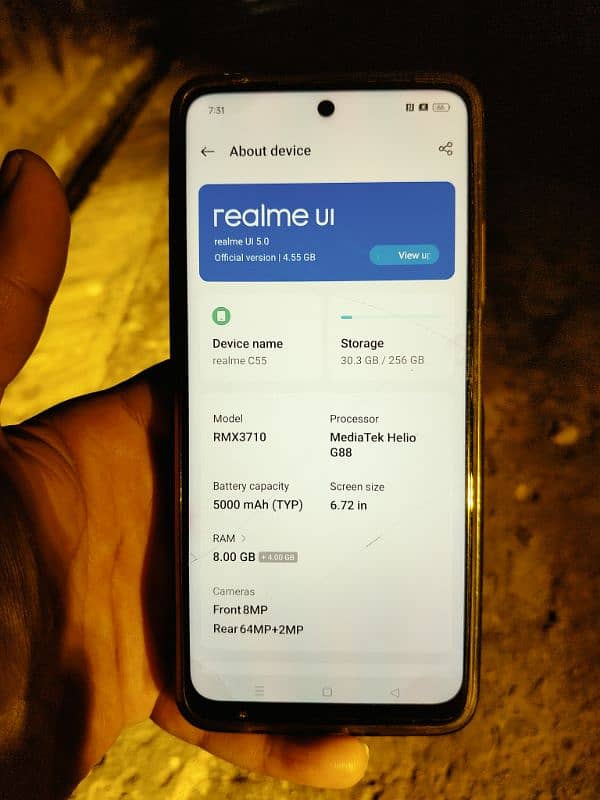 realme c55 256GB. . 10by10 box charger sath urgent sel 1