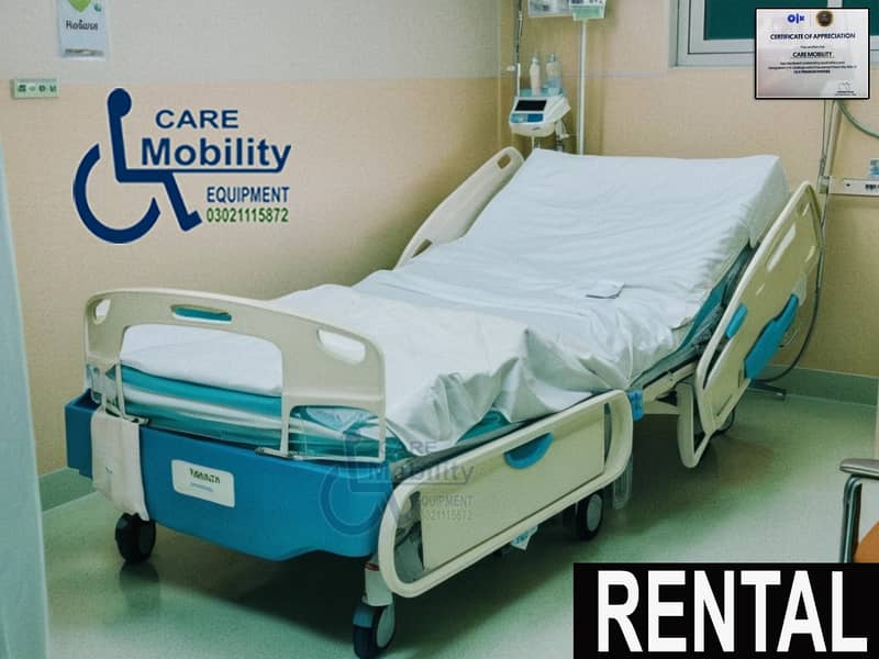 Electric hospital bed | 4 Function Electronic ICU Bed On Rent 15