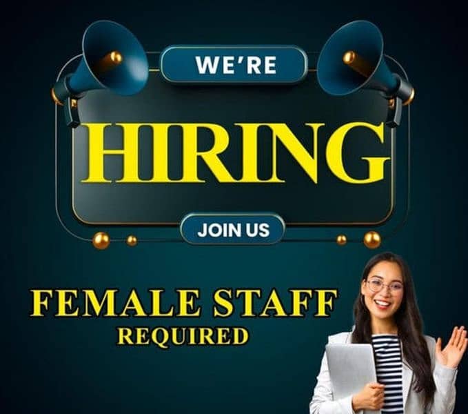 female staff required 0