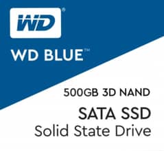 WD BLUE 500 GB 3D NAND SATA SSD SOLID STATE DRIVE