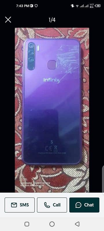 infinix v5 4 64 with charger 0