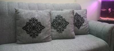 2 sofa 3 + 3 with 6 cushions contact on 03264826881