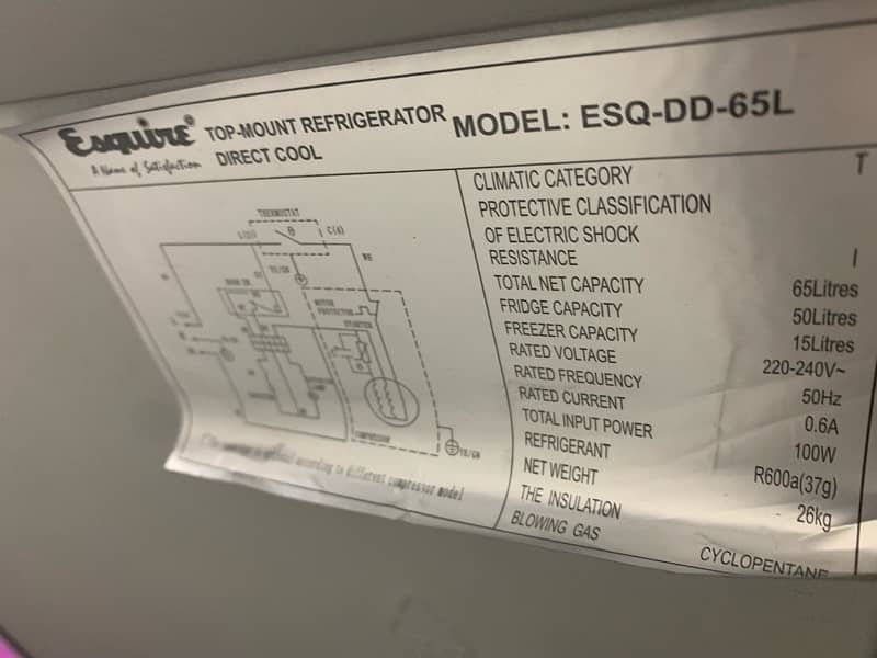 esquire double door large fridge 7