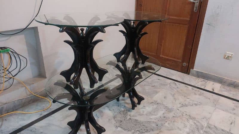 Center Table with 2 side tables 2