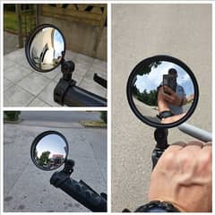 360° rotating sides mirror for bike and bicycle