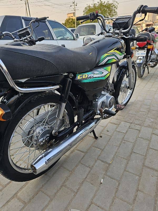 honda cd 70 2023 karachi number first owner 1