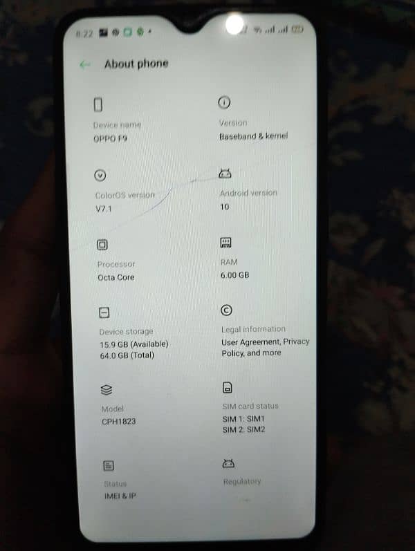 OPPO F9 pro 6/64gb 5