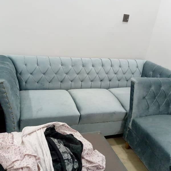 7 seat sofa set not even used urgent sell due to shifting 2