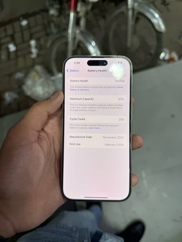 Iphone 15 pro jv 128gb non pta 6