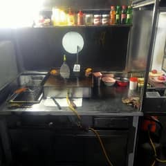 chips fryer shawarma heater burger hot plate only 3 months use