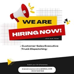 Hiring Customer Sales Representive - truck Dispatching - Call Center