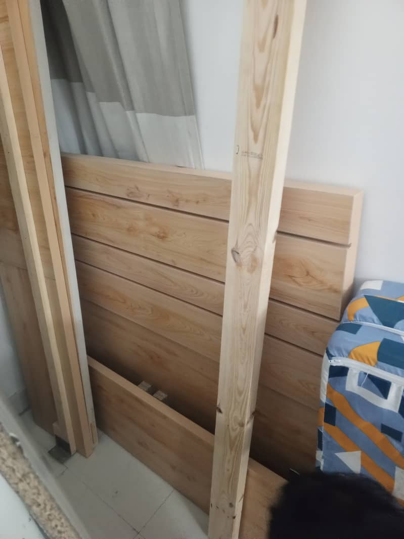 Single brand new bed without mattress 1