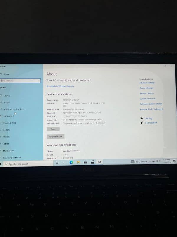 Dell latitude 7480 core i5 7gen 8gb ram 256 ssd fresh 10/10 condition 1