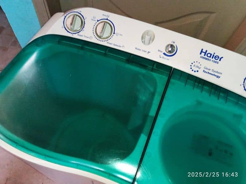 Haier washing machine twin tub model number HWM80-100S 5