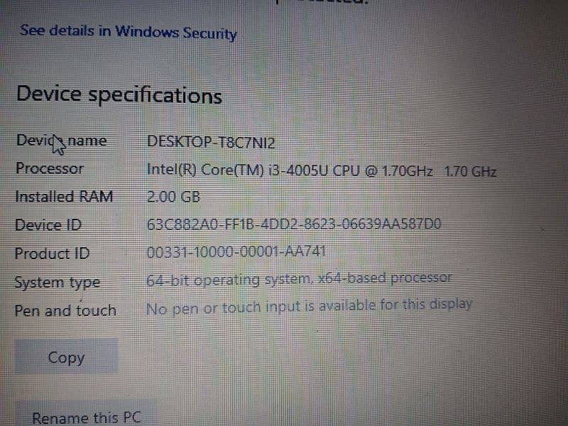 Acer i3 4th Generation 2GB Ram / 256GB SSD 3