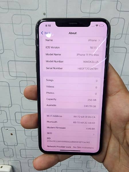 iphone 11 Pro Max 256GB Non PTA 5