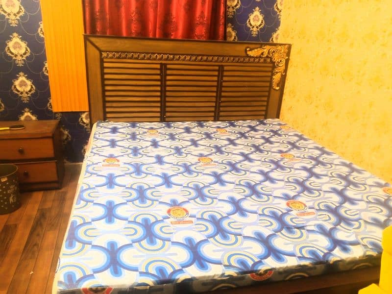 Wooden King Size Bed Almost New Available for Sale. E-11 Islamabad 1