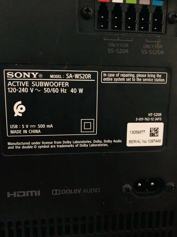 sony HT S20R 7