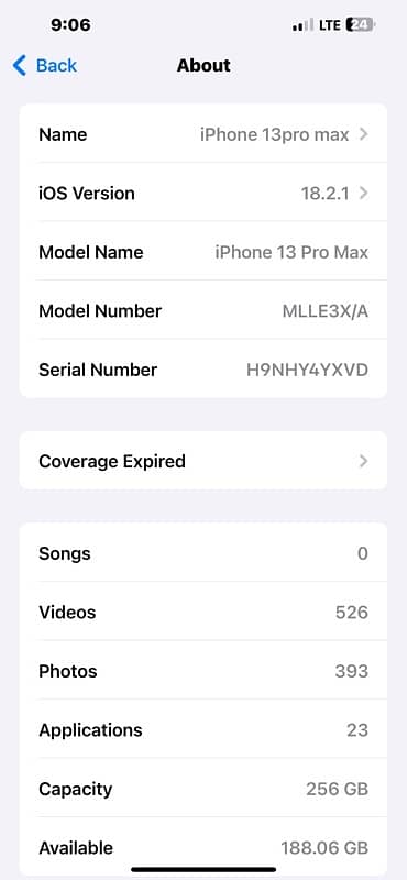 iPhone 13pro max 256gb pta approved 5