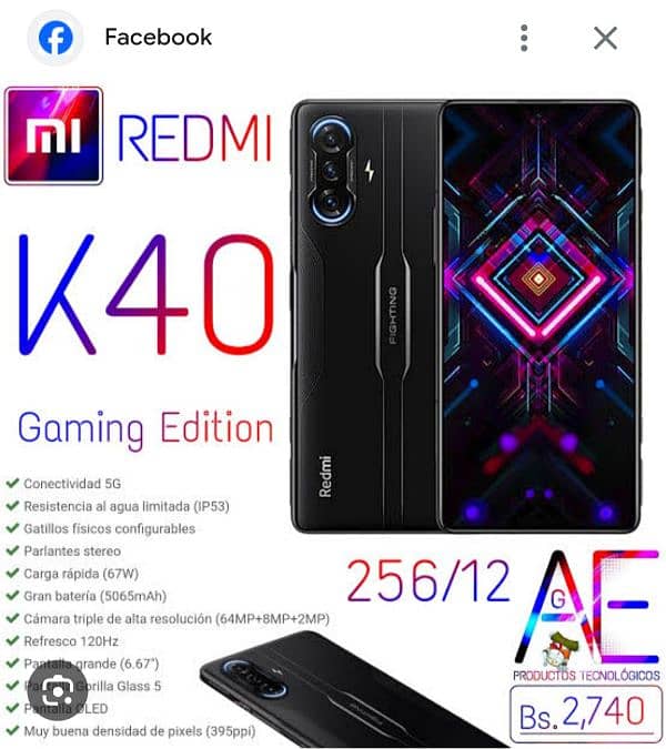 REDMI K40 GAMING. . . 12/256. . . . . . . . . whtsap #0312/635/3612 9