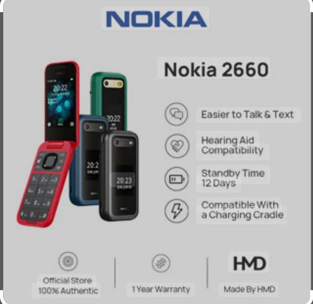 NOKIA 2660 FLIP BOX PACK 1