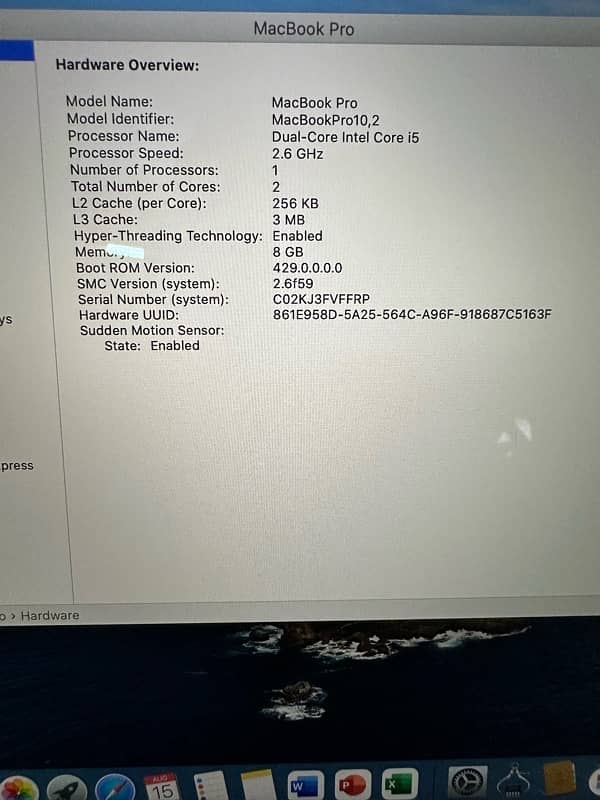 Macbook Pro late 2013 8