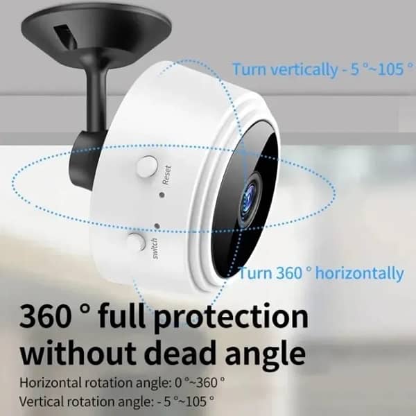 Mini Indoor Security Camera - Lightweight Design with Clear Vision 2