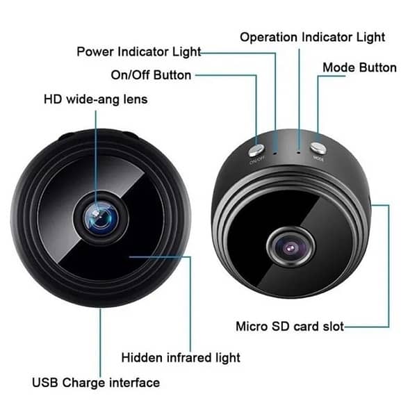 Mini Indoor Security Camera - Lightweight Design with Clear Vision 4