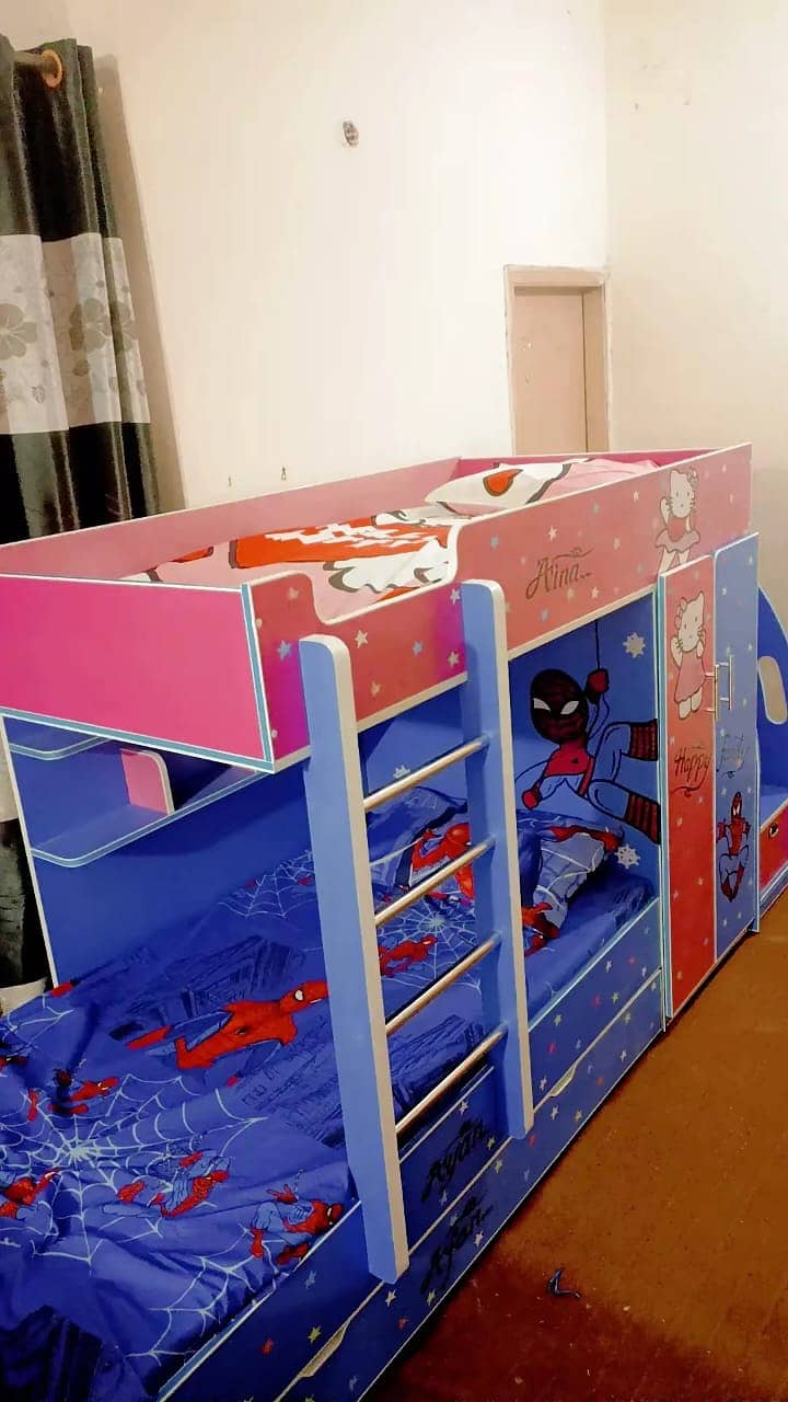 Bunk bed | Kid wooden bunker bed | Baby bed | Double bed | Triple bed 1