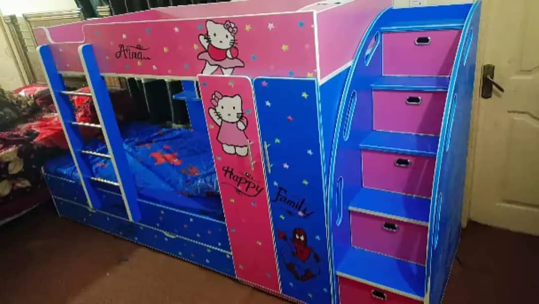 Bunk bed | Kid wooden bunker bed | Baby bed | Double bed | Triple bed 2