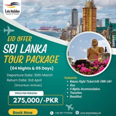 Sri Lanka Tour Visa Available - Visit Visa - Tourist Visa Services