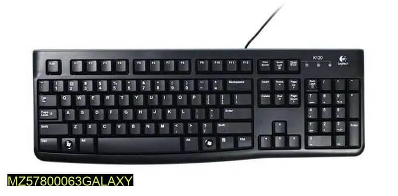 Wired Keyboard– High-Quality & Durable for PC with silent typing 1