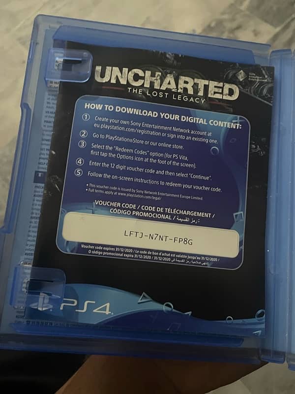 Uncharted “The lost legacy” for playstaision 4/5 both 3