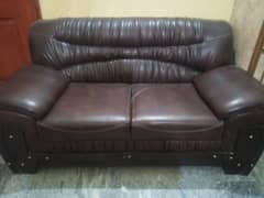 3+2+1 Leather Sofa with Centre Table