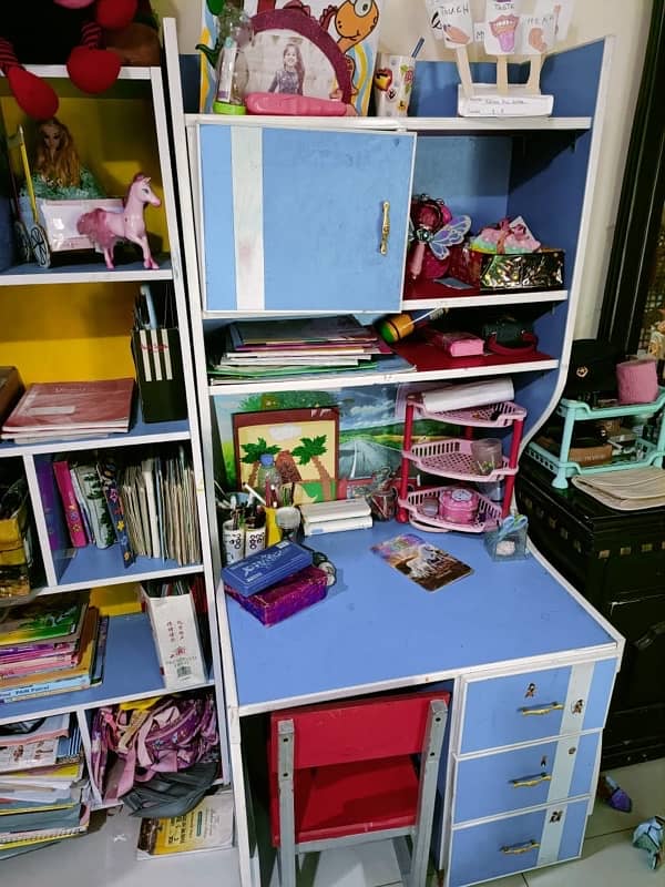book rack, kids study table and chair 1