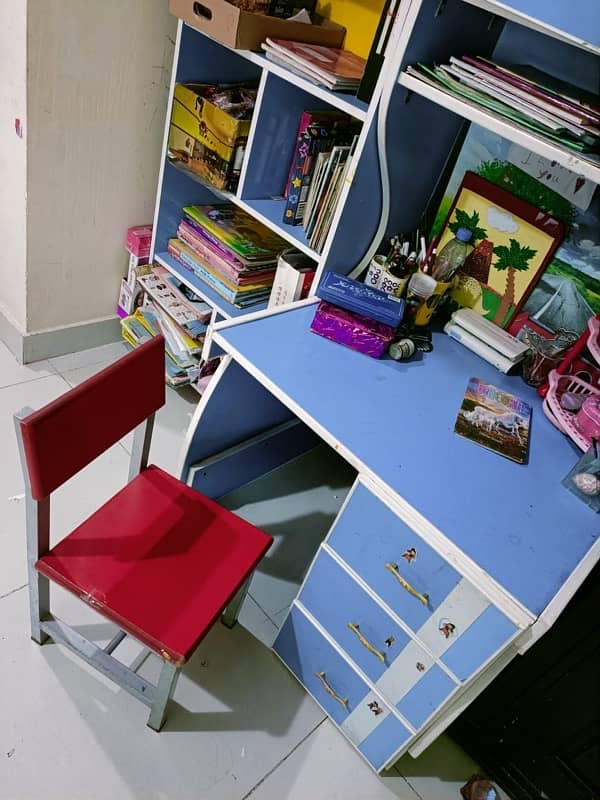 book rack, kids study table and chair 4