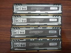 Ballistix DDR4 Ram 32GB (8GB Each) 3000MHz