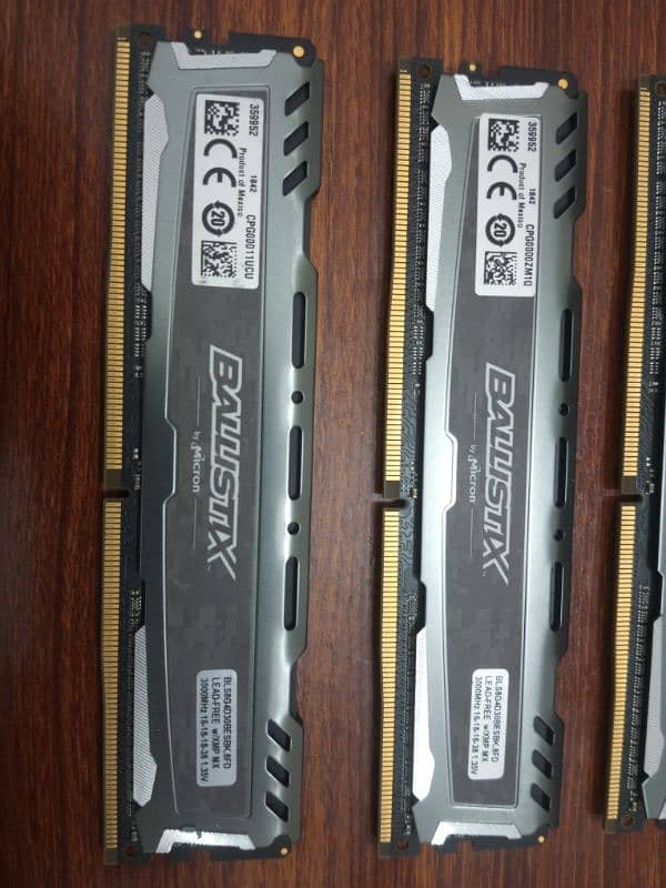 Ballistix DDR4 Ram 32GB (8GB Each) 3000MHz 1