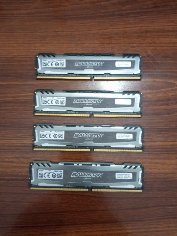 Ballistix DDR4 Ram 32GB (8GB Each) 3000MHz 3