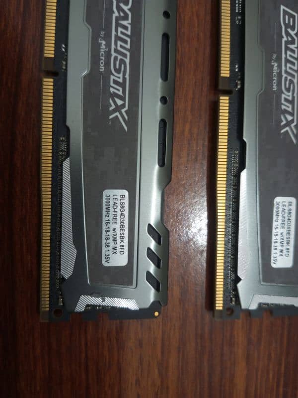 Ballistix DDR4 Ram 32GB (8GB Each) 3000MHz 4