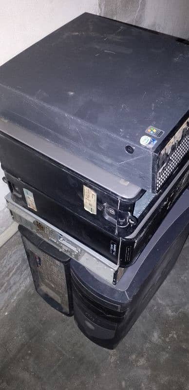 6 Piece Only CPU Motherboard and Casing Without All Others components. 7