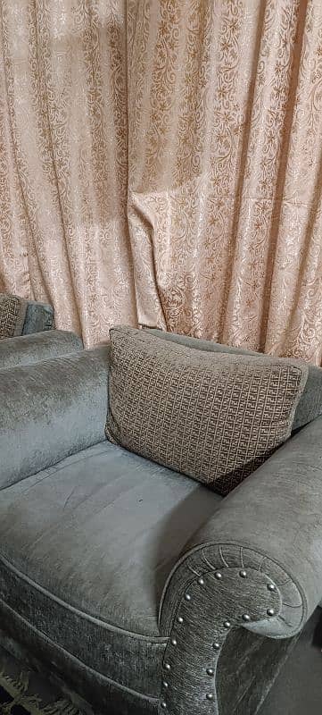 brown colour 5 seater sofa 2